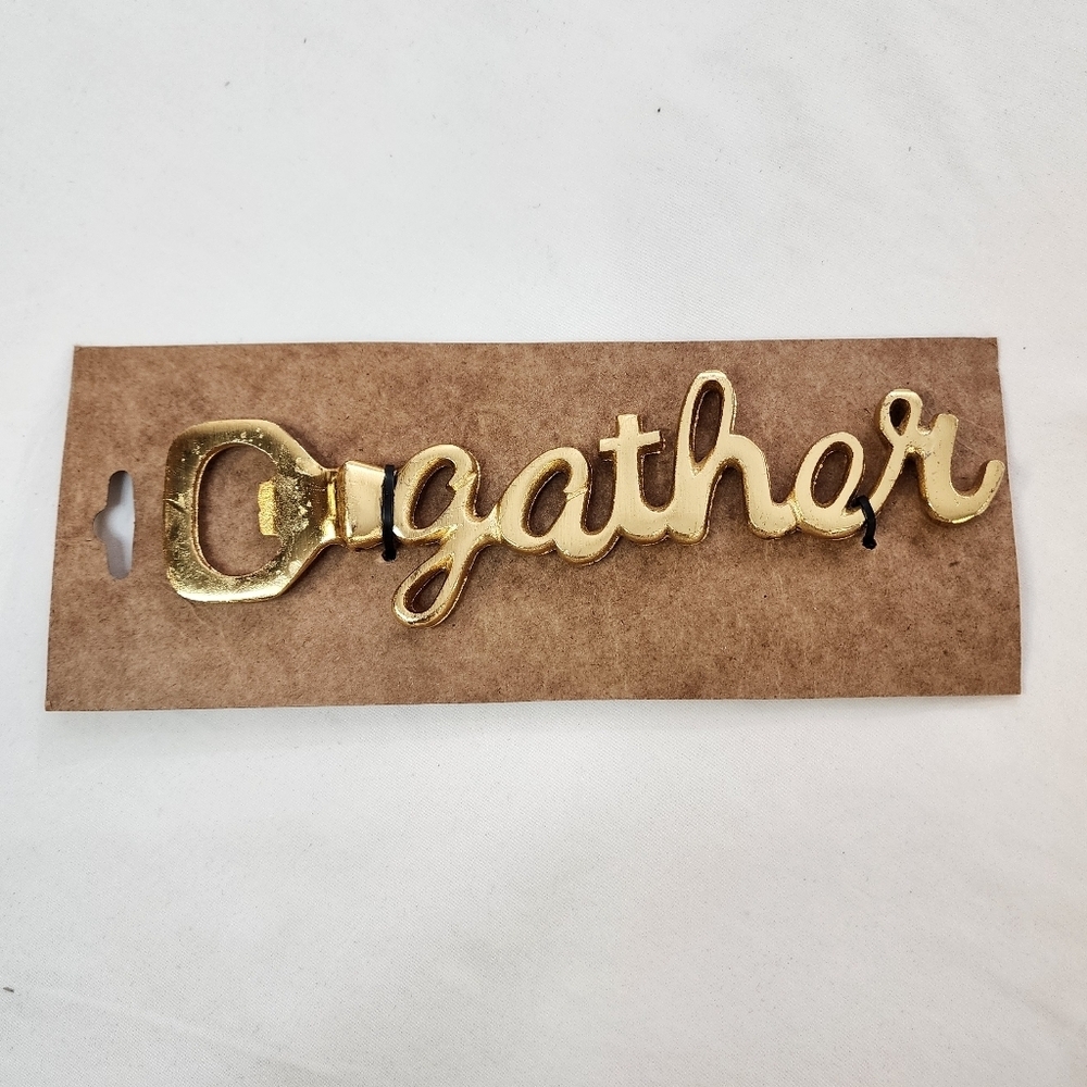 Gold 'Gather' Bottle Openers Heavyweight - Picture 2 of 12